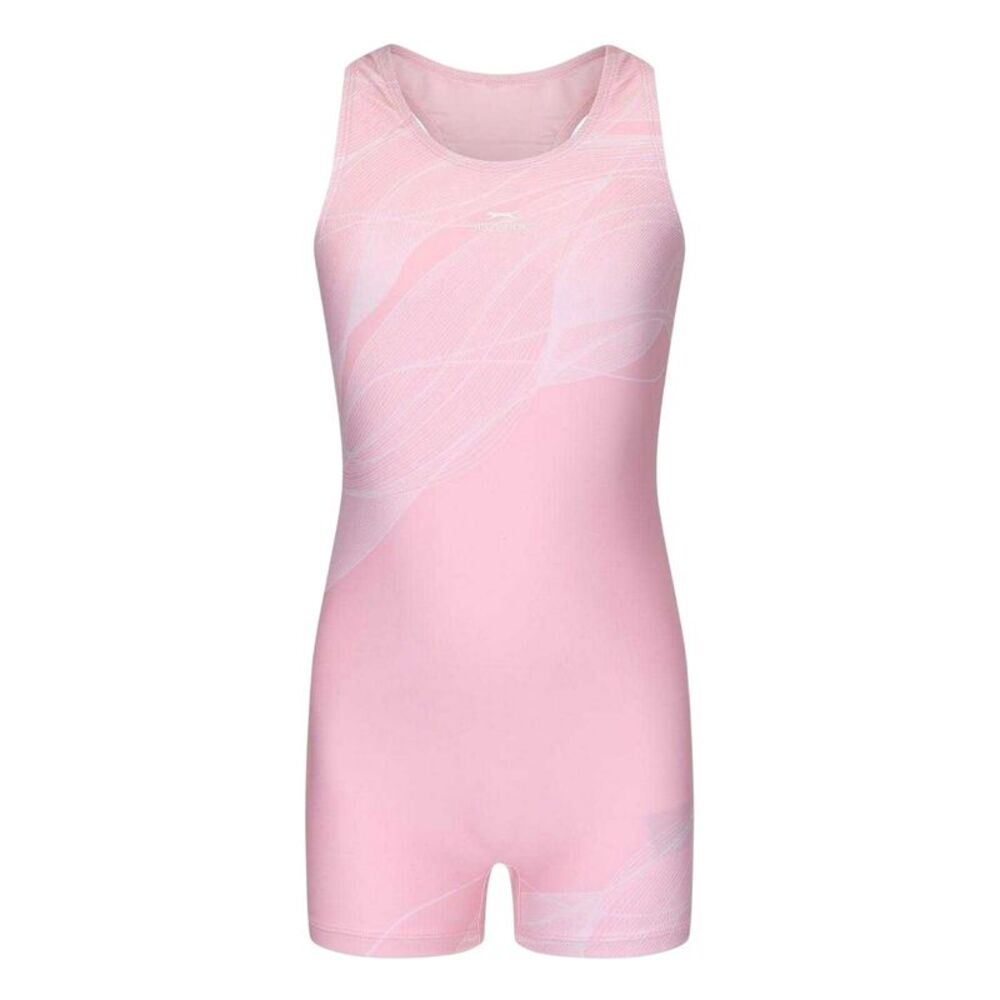 Zoggs Girls Xtra Life One Piece Bathing Suit / Pink/White